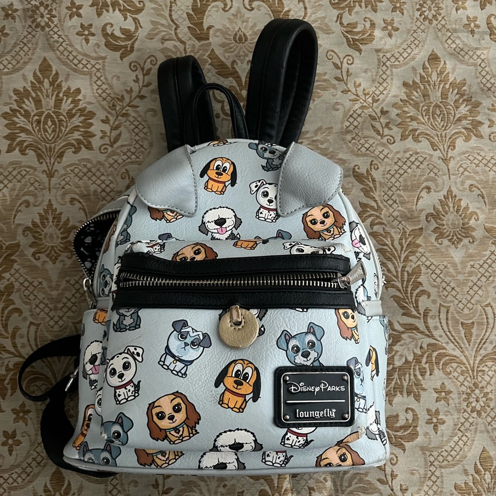 Loungefly Disney Dogs Mini Backpack Used